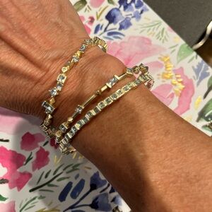 Kendra Scott gold bangle set (3 pc)